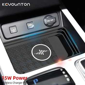 Type C Car Wireless Charger Mat Silicone Non-Slip Pad for iPhone 15 14 13 12 11 Samsung S24 Xiaomi Car Phone Fast Charging Stand 1