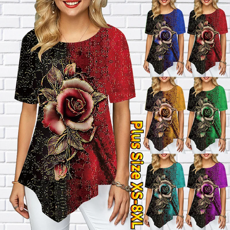 women flower print design' Women's T-Shirt