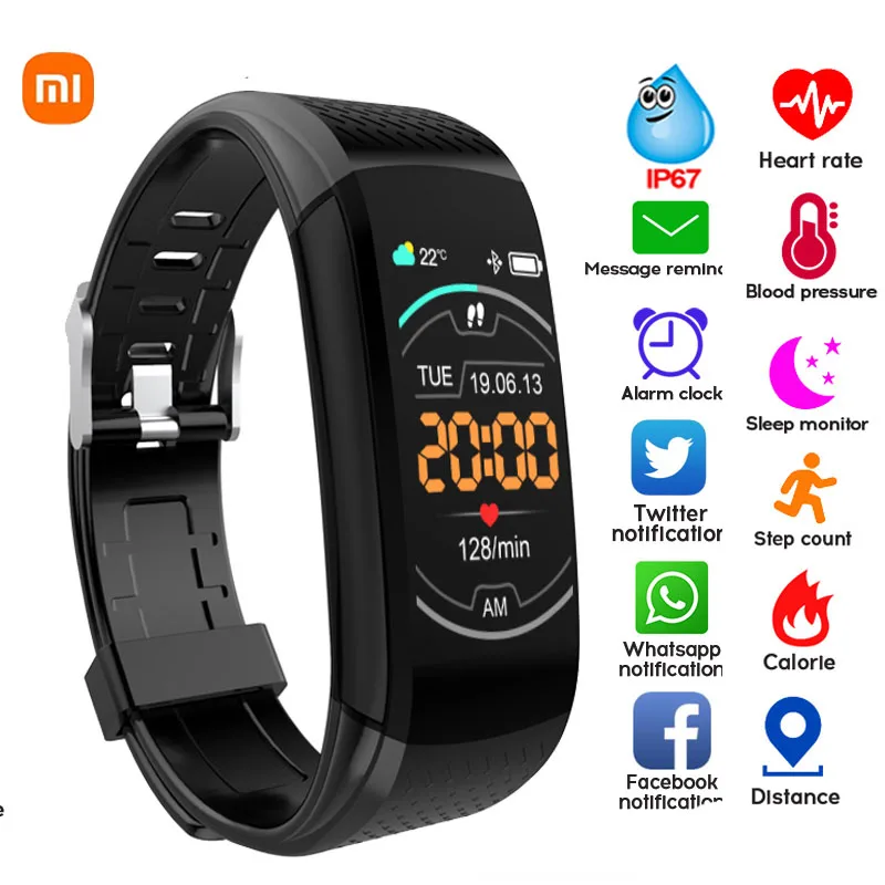 Xiaomi Smart Band Fitness Bracelet Blood Pressure Tracker Heart Rate
