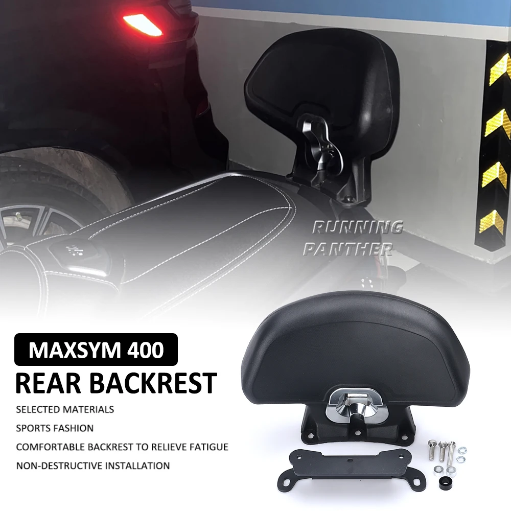 

Для SYM MAXSYM 400 MAXSYM400 UP-2022 2021 2020 мотоциклетные черные задние пассажирские сиденья, задние спинки, подушки