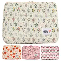 Computer Bag Cute Flower Laptop Sleeve Zipper Cover Portable Computer Cover Bag Laptop Sleeve Case Compatible for 14 in Notebook