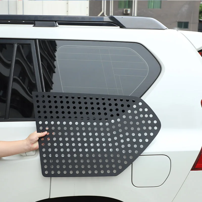 

Для Toyota Land Cruiser Prado FJ150 150 2010-2023, автомобильные наклейки из алюминиевого сплава на заднее стекло, защитные наклейки, автомобильные аксессуары