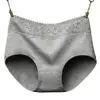 Women Panties Lace Patchwork Plus Size Seamless Leak Proof Menstrual Period Briefs for Daily Wear 5