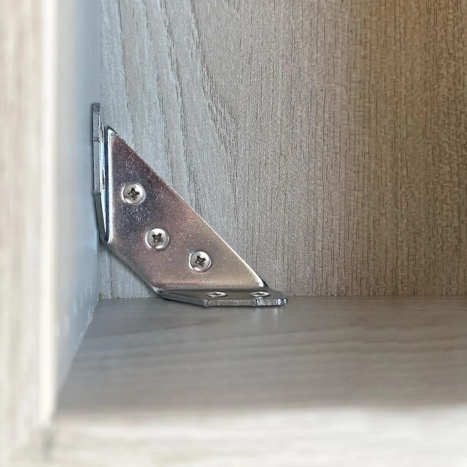 Escuadras Para Estanterias Soporte De Esquina En L De Acero Inoxidable - Para Uniones, Estantes, Muebles - Estilo Moderno Soporte Para Esquinas Moderno