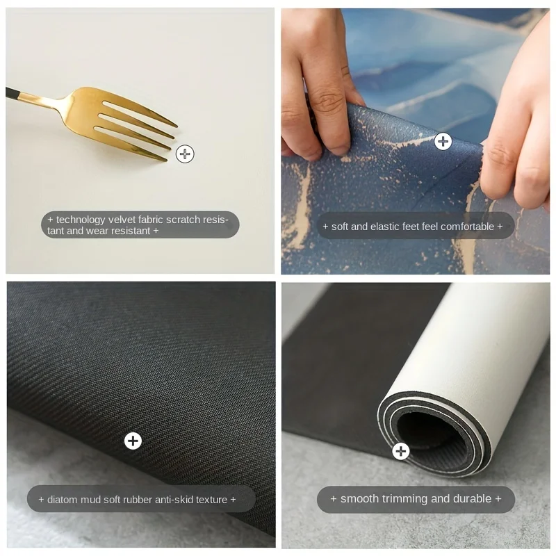 Super Non-slip Bathroom Mats Absorbent Quick-drying Mats Diatomaceous Earth Non-slip Foot Bathroom Bathtub