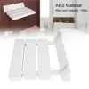 Wall-Mounted Drop-leaf Shower Seat Aluminum Alloy Stool Elderly Space-Saving White Shower Bench Sauna Room Use 2