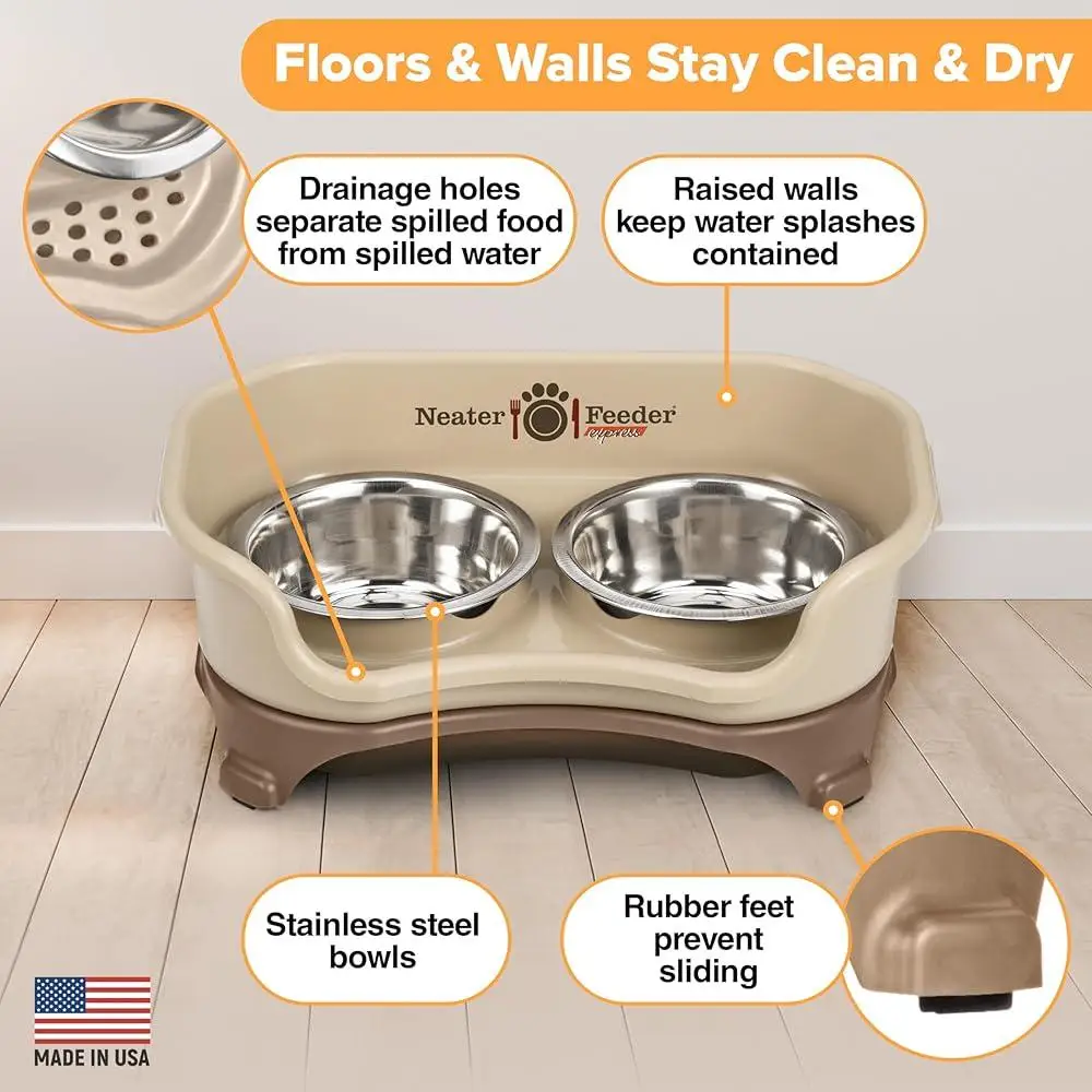 Mess-Proof Elevated Dog Bowls 6