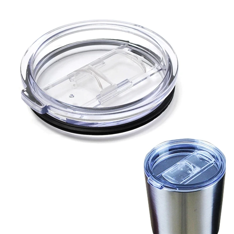 Newest Food Grade PP 20/30 Ounce Splash Spill Proof Clear Mugs Cups Lid Replacement Fit Vacuum Lid For YETI Rambler Tumbler Cup