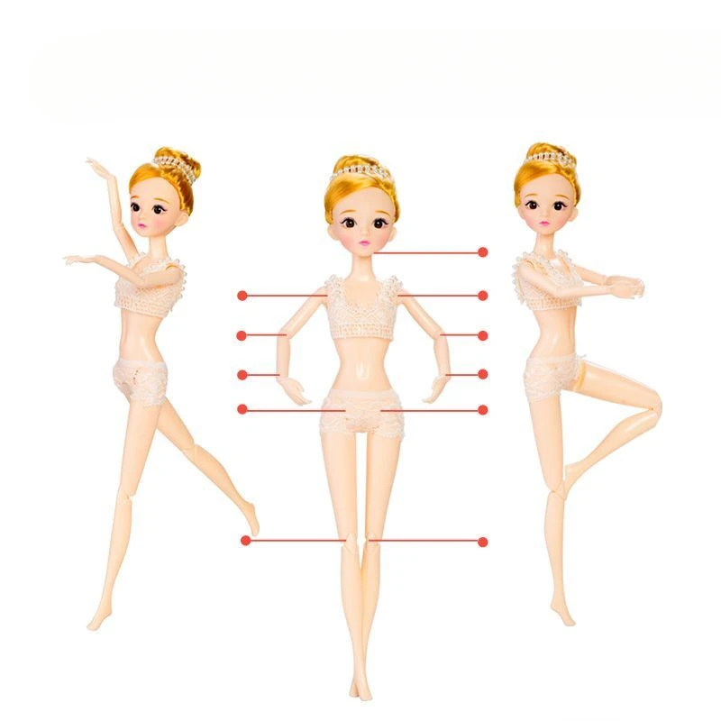 1/6 Ballet Dolls 32cm Girls Doll 11 Jointed Dancing doll Children Kids Prezzie Cute Birthday Gift Fashion Girls Toys Fashion dolls