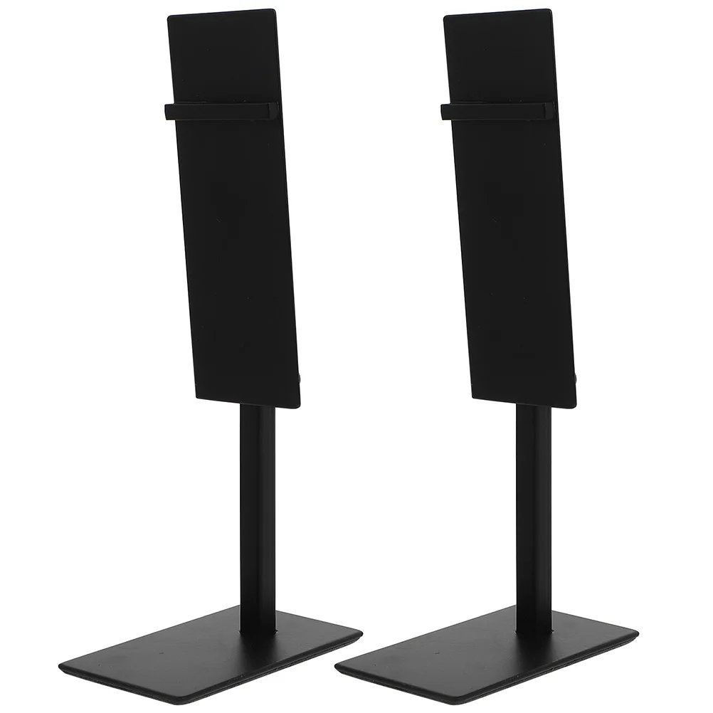 Adjustable Shoe Display Racks 2 pcs Stainless Steel Shoe Stand Metal High Heels Display Holders
