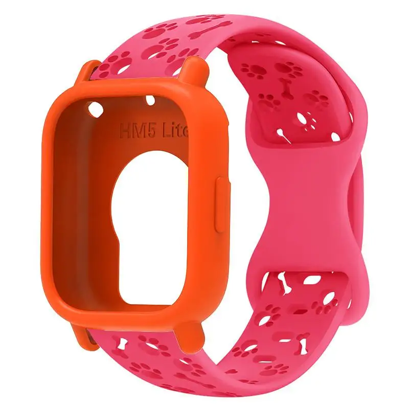Silicone Sport Strap with Protective Case