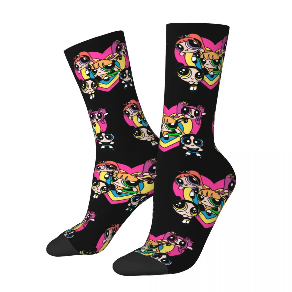 

New Jeans Super Shy Heart NewJeans Kpop Theme Design Socks Accessories for Women Compression Print Socks