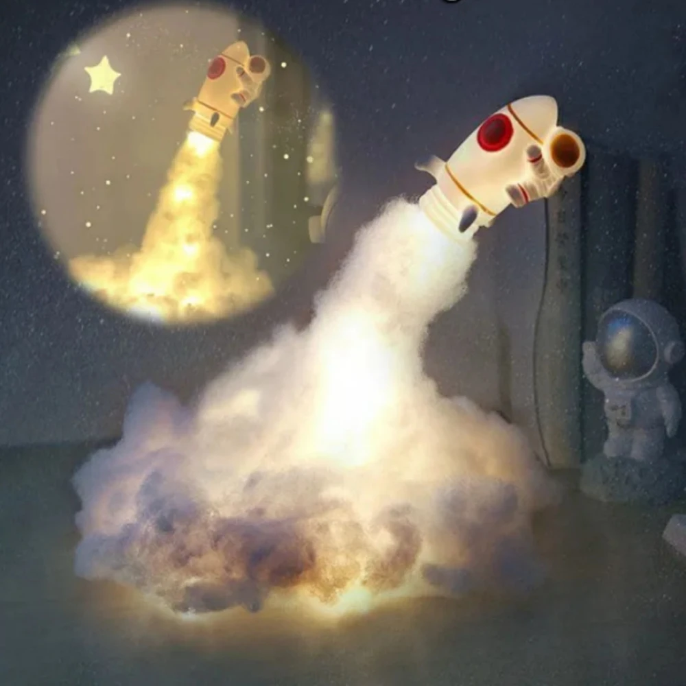 USB Creative Rocket Light DIY Material Package LED Colorful