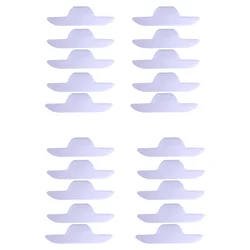 20Pcs Collar Stickers Collar Protector Boat Shape Sweat-Absorbing Pads Shirt Self-Adhesive Protector Non-Woven Fabric Men Women