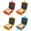 Microwave Sandwich Maker Even Cooking Microwave Toastie Sandwich Maker Dishwasher  with Adjustable Silicone Straps for Home 6