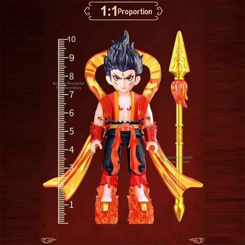 2025 Chinese Nezha 2 Building Blocks Model - Movable Assembly Toy