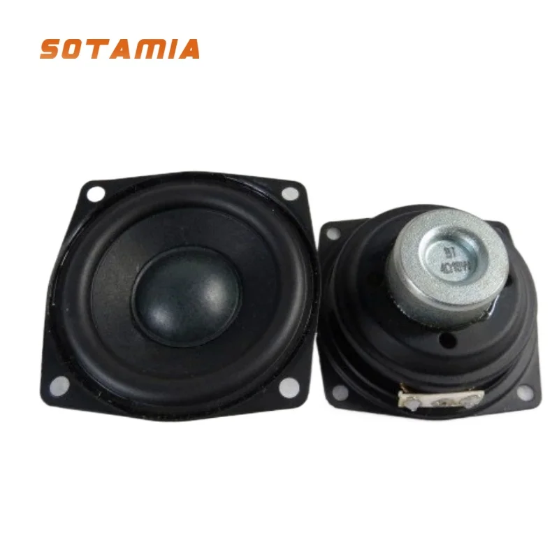 SOTAMIA 2Pcs 2.5 Inch Full Range Audio Speaker 4 Ohm 10W Mid-subwoofer Multimedia Speaker Sound Music Home Loudspeaker for Bose