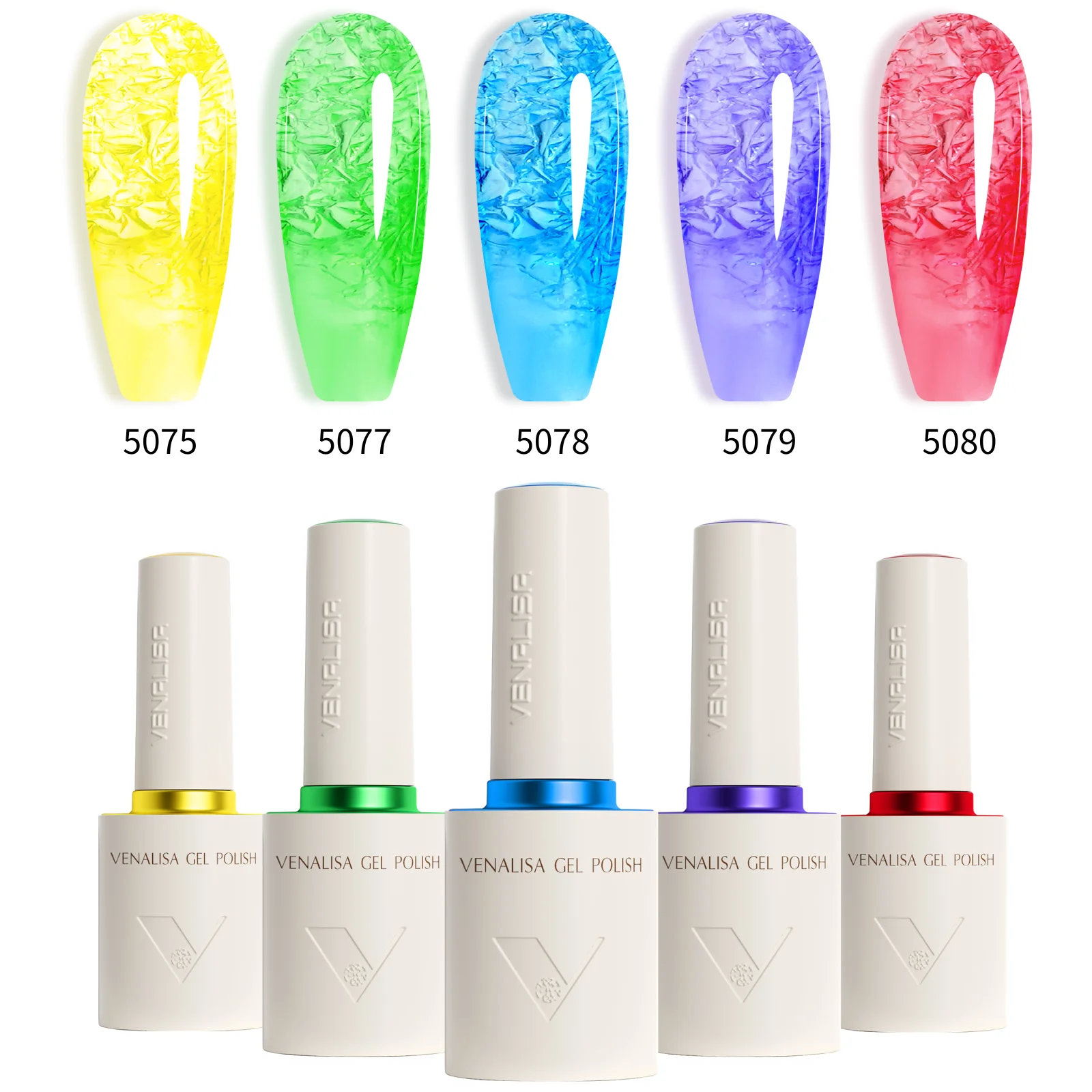 2/3/5 Stück * 10 ml Venalisa Nagelgelpoliermittel HEMA/TPO FREE Ultra Jelly Color Semi Transparents Sommerfarbe Soak Off UV/LED Glänzendes Gel