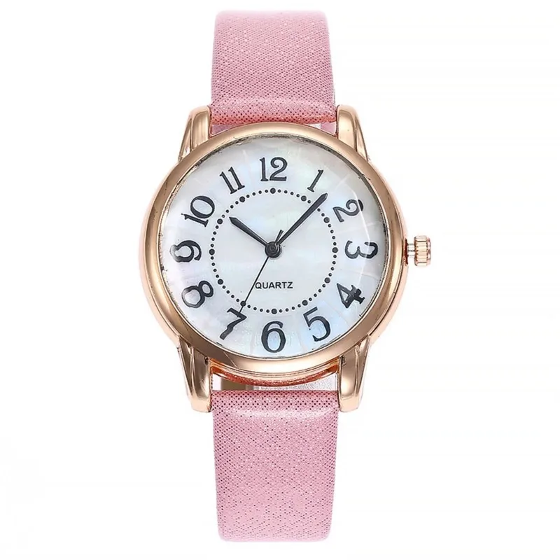 Fashion Leather Strap Women's Casual Quartz Watch Student Simple Analog Quartz Wristwatch Female Luxury Watches San Martin Store