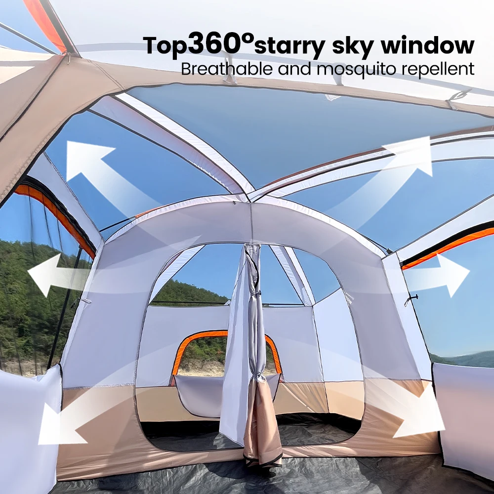 Sonuto Thickened Double Layer 2 Room Tent 3