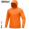 TACVASEN UPF 50+ Hooded T-Shirts Mens Quick Dry UV Block Sun Shirts Lightweight Hoodie Shirt Running Fishing Performance Tops 3