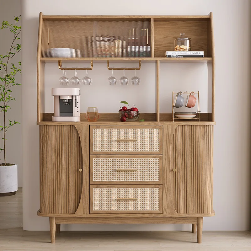 

Dreamhause High Quality Japanese-style Living Room Dining Cabinets Solid Wood Storage Cabinet Dining Room Sideboard