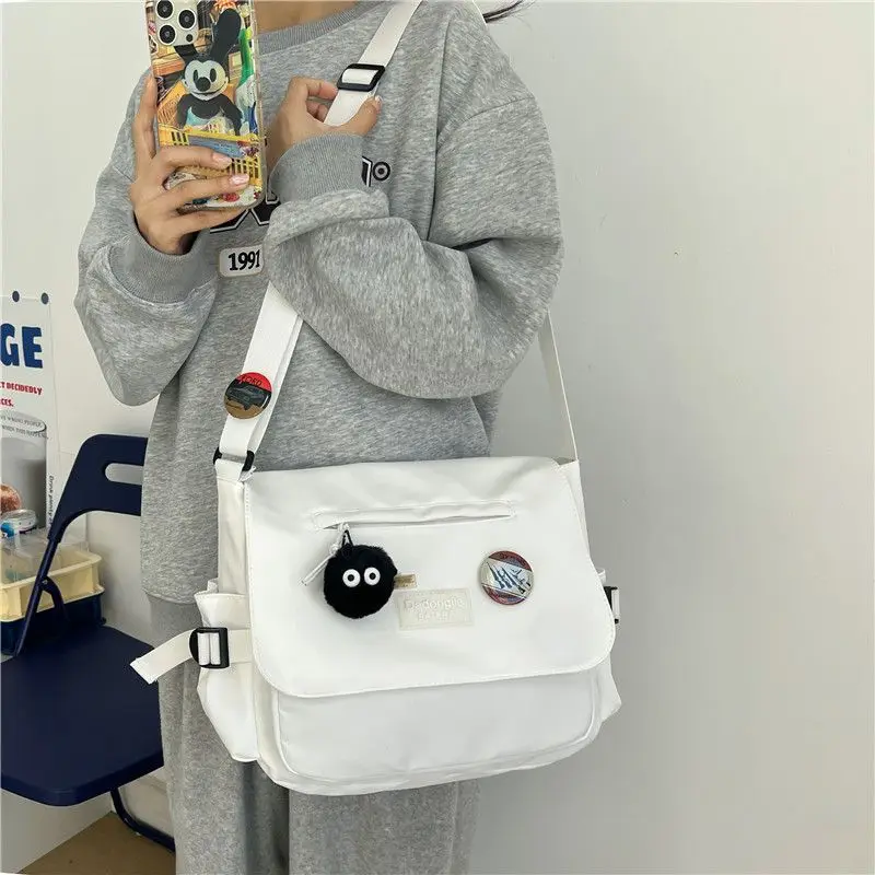 2024 New Men Crossbody Classroom Leisure Backpack Single Shoulder Female Postman Male Luggage Bag Women Travel Bags