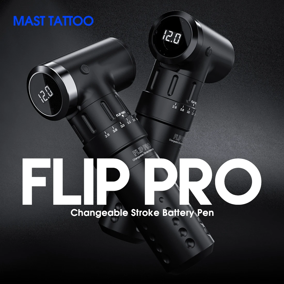 Mast-Tattoo-Flip-Pro-Adjust-7-Stroke-Length-Changeable-Wireless-Or-Wire