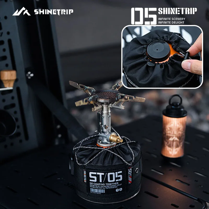 ShineTrip Camping Butane Cylinder Sleeve Fall-Proof Butane Cylinder Bag Storage Sleeve Cassette Camping Tools