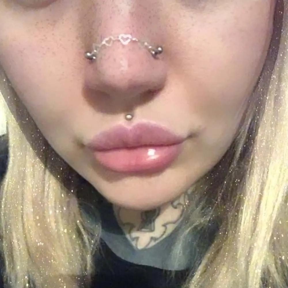Nose Chain Nose Piercing Ring 