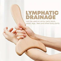 Ensemble de massage en bois 6 pièces-6 outils de massage uniques pour soulager et la relaxation musculaire des tissus profonds-cadeau parfait pour les proches 6