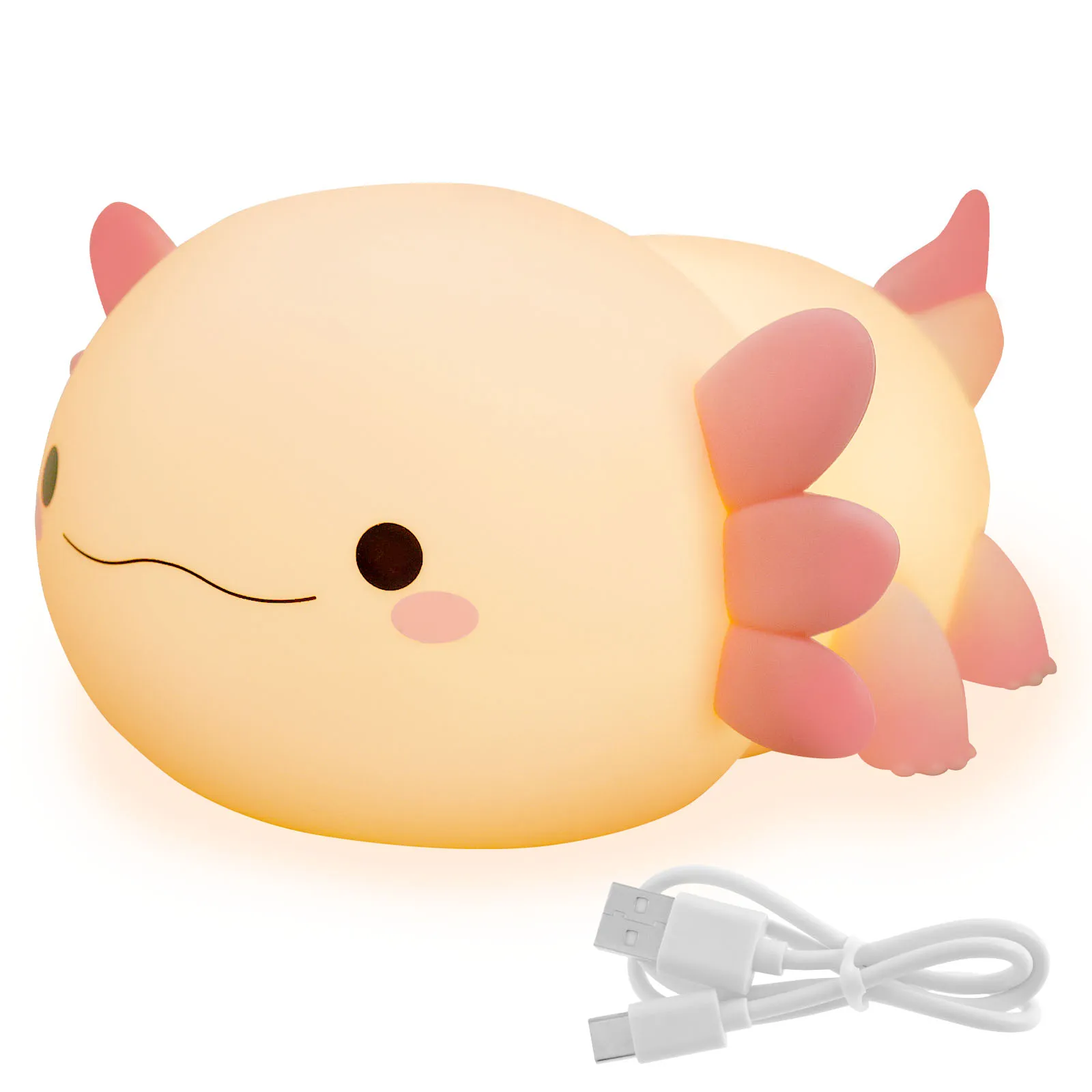 HAPPYBAG Axolotl - Luce notturna Axolotl, simpatica lampada da notte