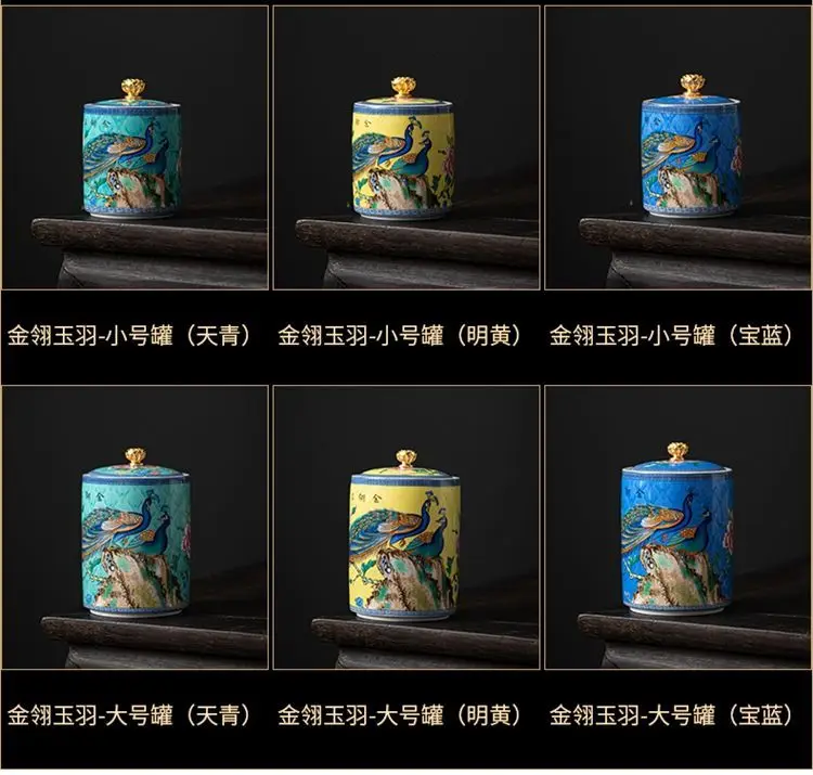 Vintage Ceramic Kitchen Storage Jars - Retro Tea and Candy Containers