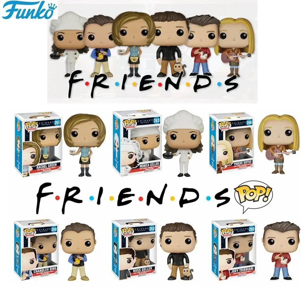 thumbnail image 2 of FUNKO pop Friends RACHEL GREEN #261 ROSS GELLER #262 Figuras de acción de juguete Colección Modelo Juguetes de vinilo para niños Regalo de cumpleaños, 2 of 5