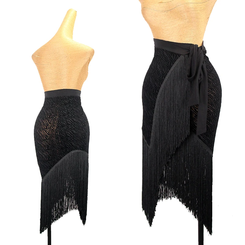 

2023 New Latin Dance Skirts For Women Sexy Tassels Skirts Chacha Rumba Tango Dress Practice Clothes Latin Dance Clothes DQL8314
