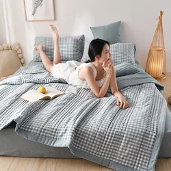 Lightweight Quilted Summer Blanket - Soft, Breathable, and Washable Queen Size Duvet - 180x200cm only quilt (7)
