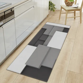 Tappetino da cucina scozzese Casa Soggiorno Balcone Camera da letto Decorazione del pavimento Tappeto 3D Casa Corridoio Porta d'ingresso Bagno Tappeto antiscivolo 1