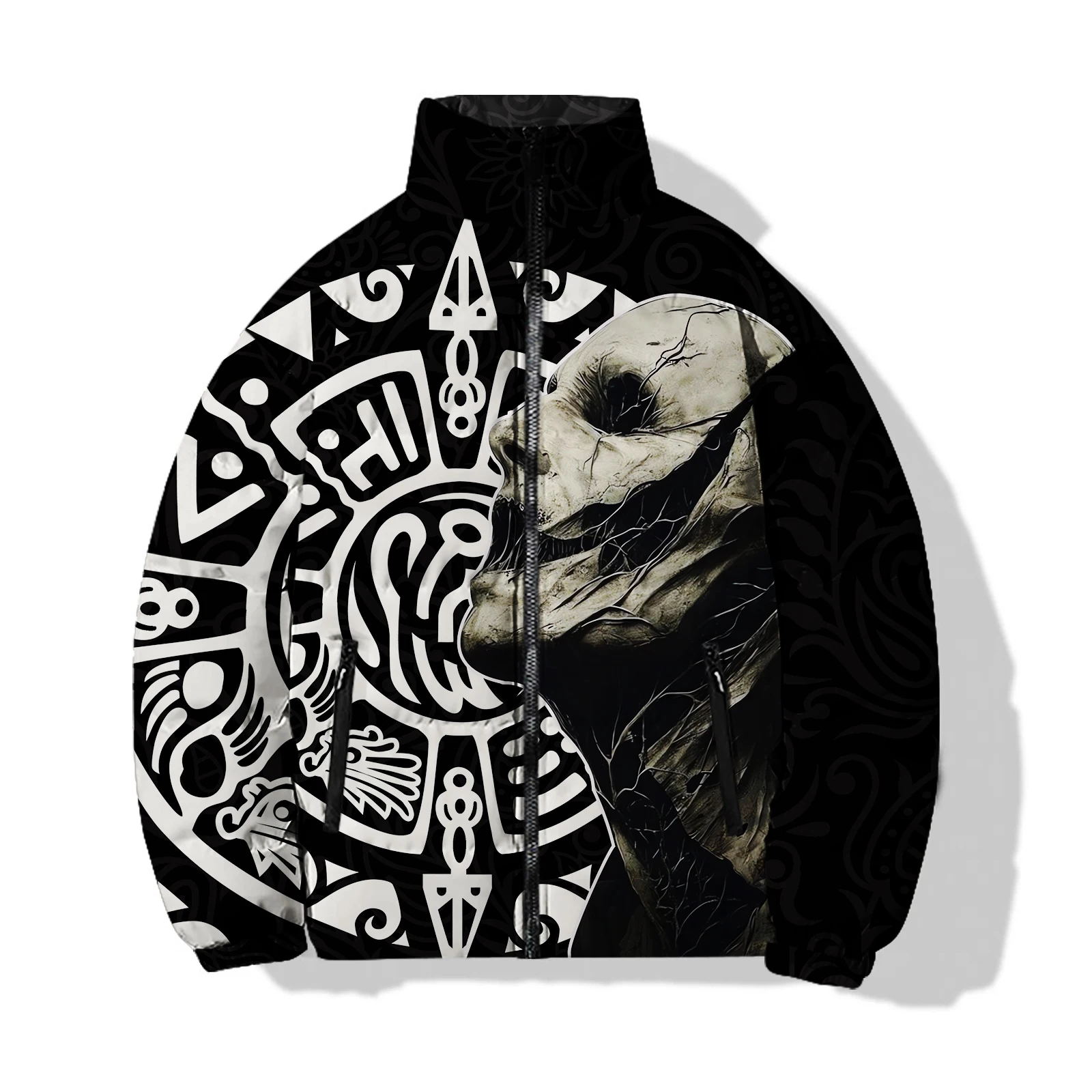 thumbnail image 1 of Chaquetas de plumas para hombre 2024, chaquetas de invierno duraderas para hombre, abrigo moderno para hombre, mueca fresca, moda infernal, cálidas, 1 of 4