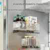 Magnetic Storage Rack Refrigerator Outer Magnet Hanging Divine Artifact Portable Kitchen School on The Bed Snack Storage Shelves 6