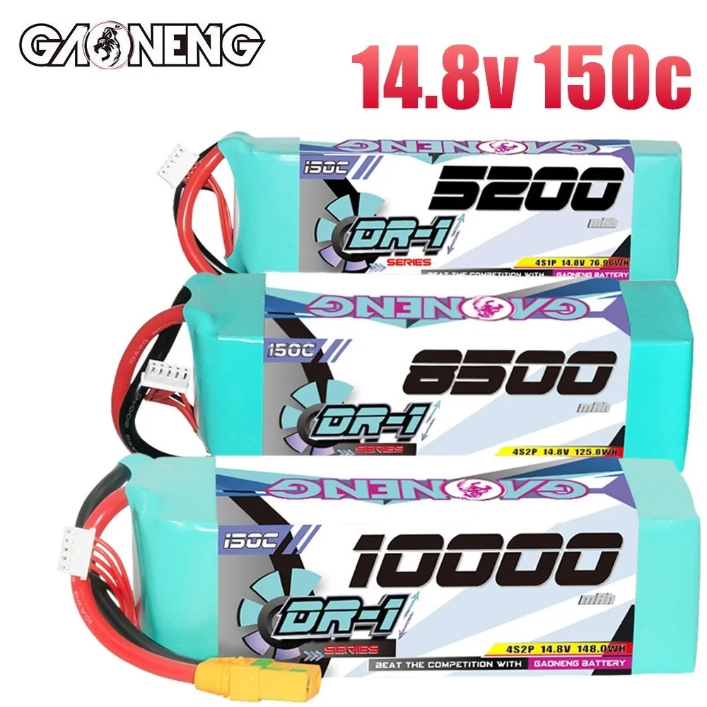 

1Pcs GNB 4s 14.8v 5200/8500/10000mAh 150c Lipo battery For RC Cars Boats RC Helicopter Quadcopter FPV Racing Drone Spare Parts