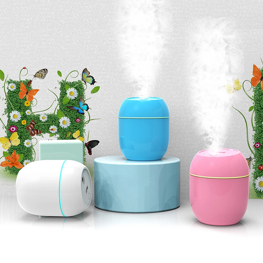 USB Portable Air Humidifier 250ML Essential Oil Diffuser 2 Modes Auto Off LED Light Home Car Mist Maker Face Steamer air humidifier