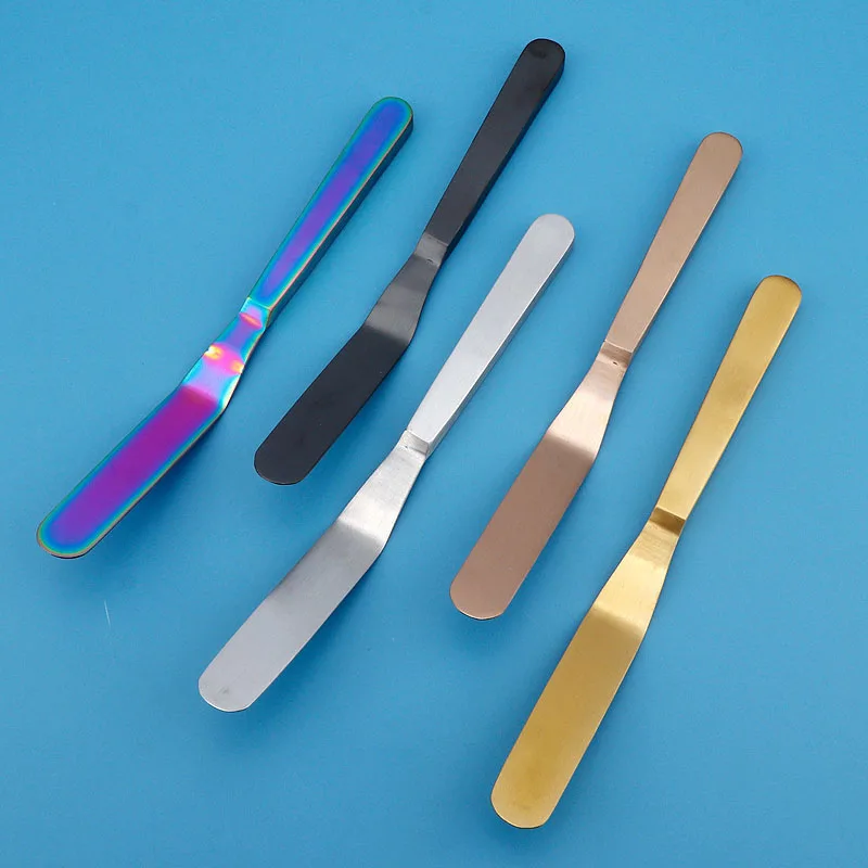 Baking Tools Stainless Steel Cake Icing Spatula 8-Inch Offset Spatulas Butter Spreader-Baking Tools