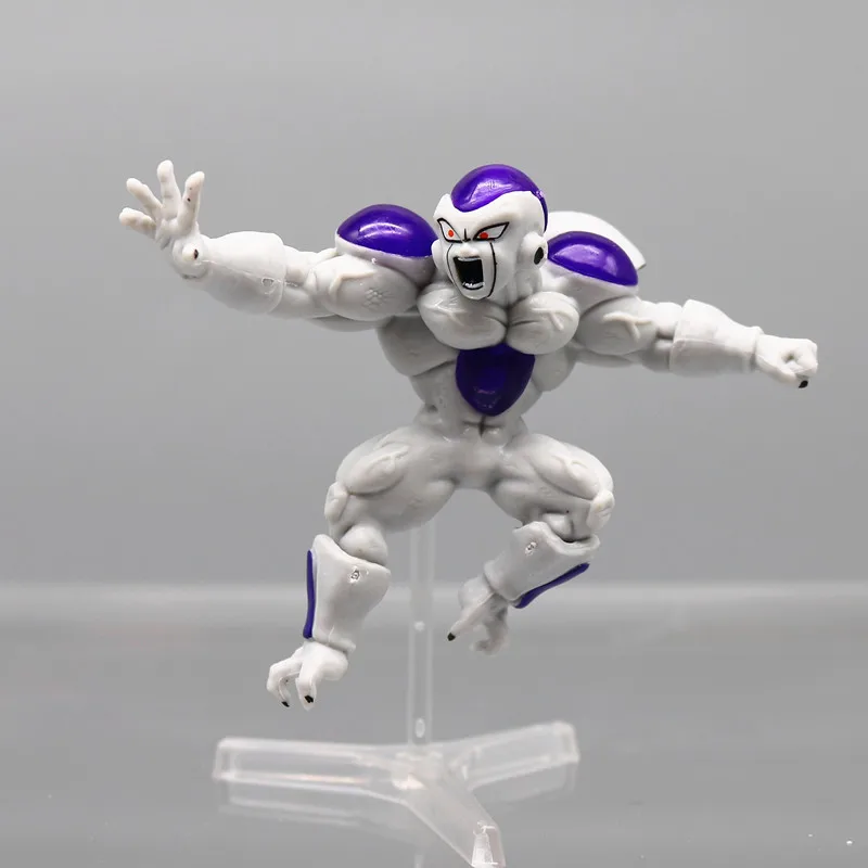 8 개/대 드래곤 볼 Z Frieza 그림 냉동고 세 번째 양식 입상 PVC 액션 피규어 컬렉션 모델 장난감 선물