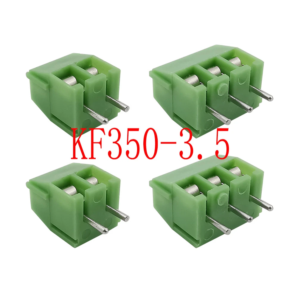 20pcs KF350-2P 3.5mm Pitch 2 pin Straight Pin PCB Screw Terminal Blocks 20pcs KF350-2P 3.5mm Pitch 2 pin Straight Pin PCB Screw Terminal Blocks