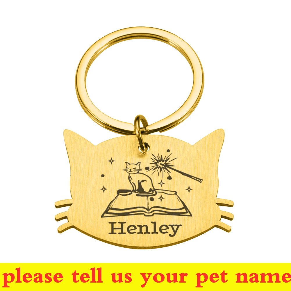 Personalized Plate Pet Tag Cat Dogs Collar Accessories Medal Free Engraving Kitten Puppy Name Engraved Lettering Cat face Badge 