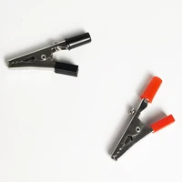 40PCS Large 55mm Solderless Alligator Clips with Screw Terminals & Binding Posts, Red/Black Test Clips for Power Electronics 3