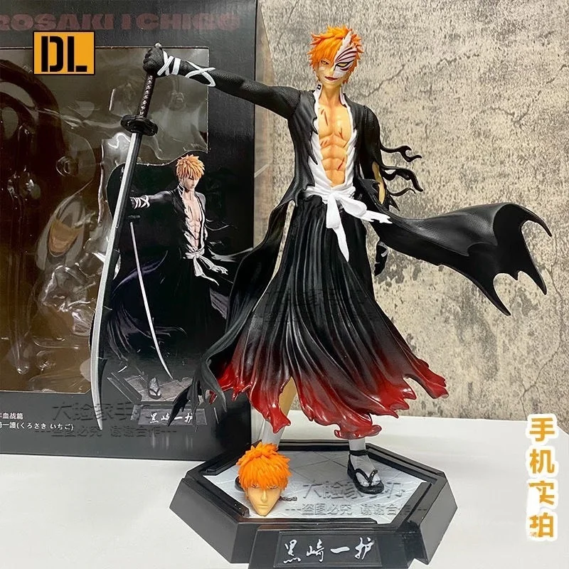 

31cm Bleach Thousand Year Blood War Anime Figure Gk Kurosaki Ichigo Ban Kai Statue Pvc Action Figurine Collectible Model Gifts