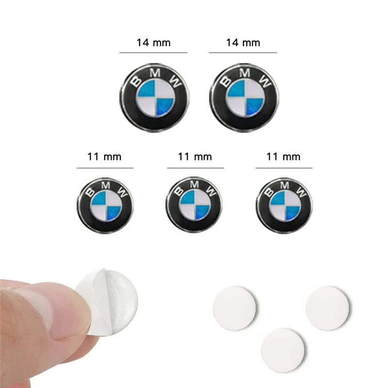 11/14MM 3D 배지 자동차 키 쉘 스티커 리모컨 로고 데칼 (BMW 퍼포먼스 M1 M2 F32 F30 F20 E90 F30 F87 E46 E60 E87 용)