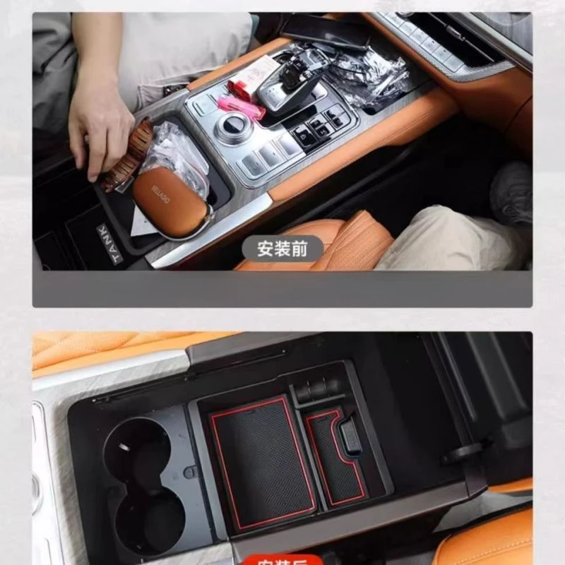 For Haval H9 2024 2025 Car armrest box storage box central