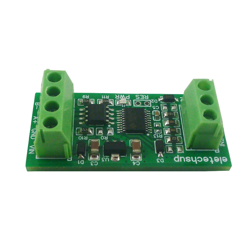 고집적 모드버스 컬렉터 모듈, 2CH 4-20MA, 0-5V, 10V, RS485, 12 비트 ADC, 연산 증폭기, 전압 기준